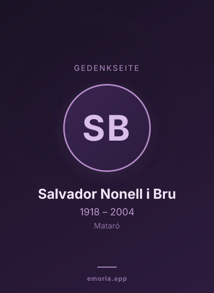 Gedenkportrait von Salvador Nonell i Bru