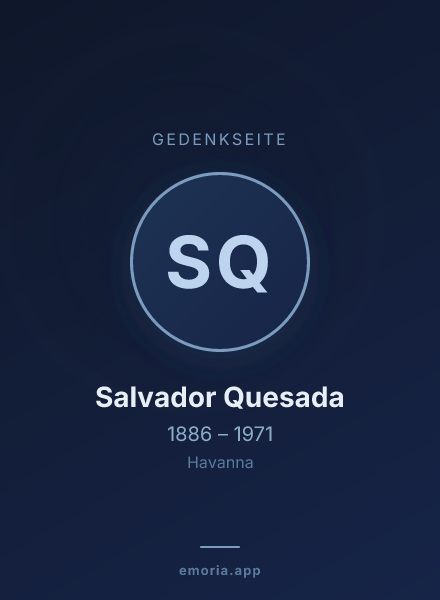 Gedenkportrait von Salvador Quesada