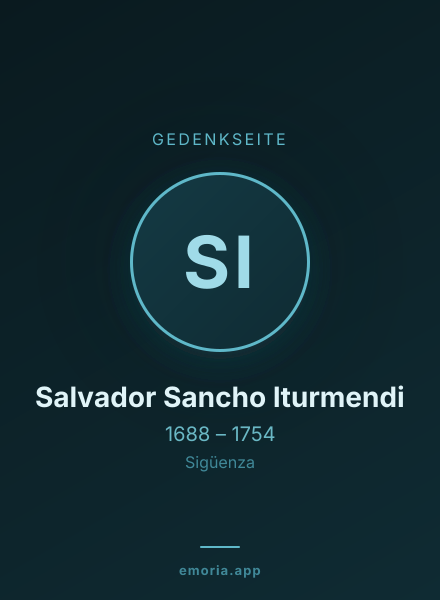 Gedenkportrait von Salvador Sancho Iturmendi