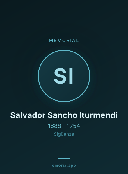 Memorial portrait of Salvador Sancho Iturmendi