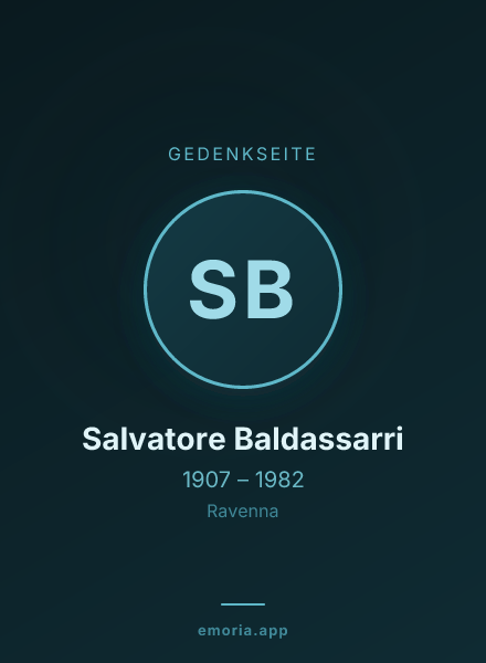Gedenkportrait von Salvatore Baldassarri