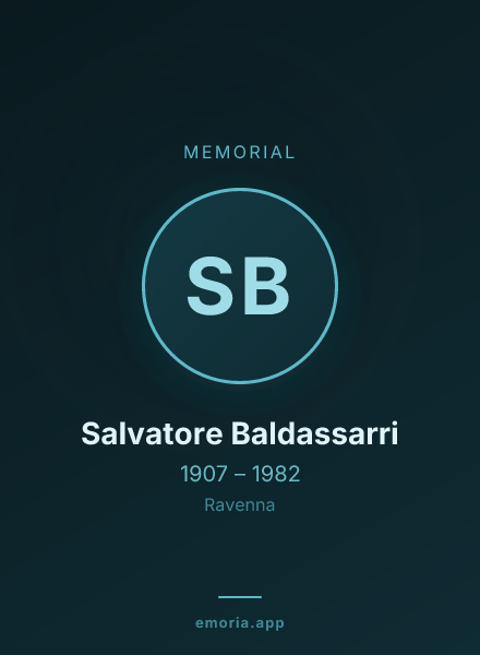 Memorial portrait of Salvatore Baldassarri