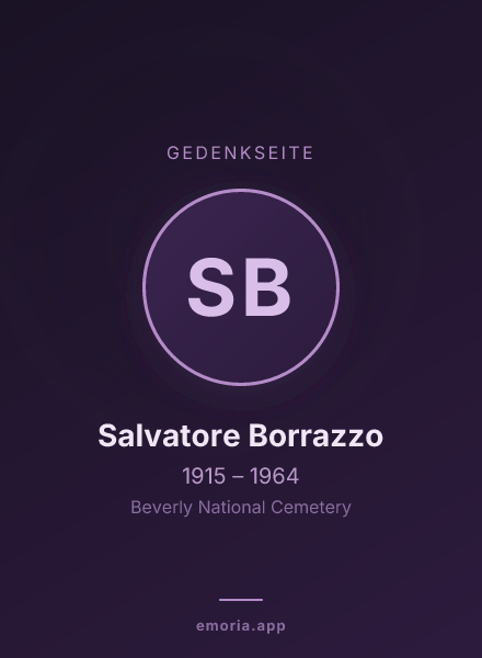 Gedenkportrait von Salvatore Borrazzo