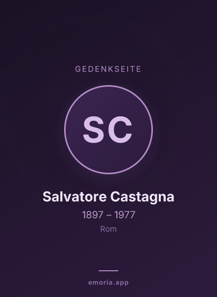 Gedenkportrait von Salvatore Castagna