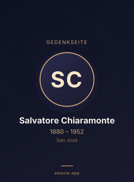 Gedenkportrait von Salvatore Chiaramonte