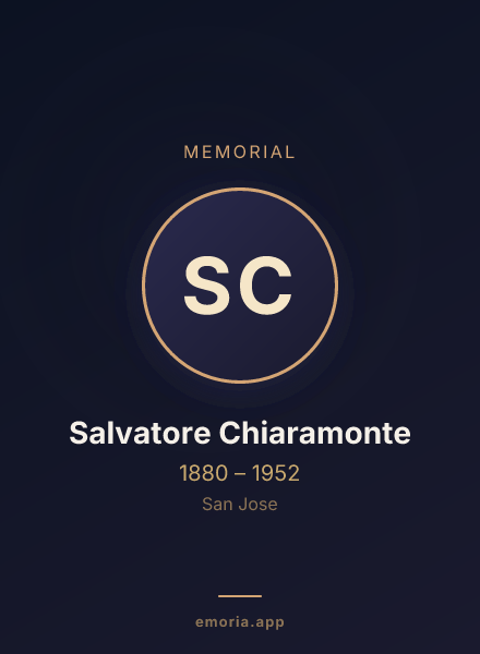 Memorial portrait of Salvatore Chiaramonte