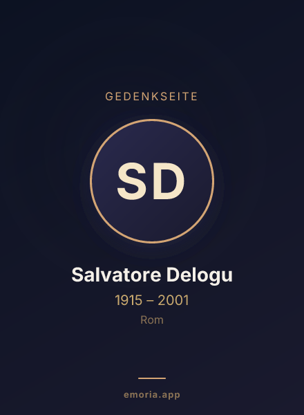 Gedenkportrait von Salvatore Delogu