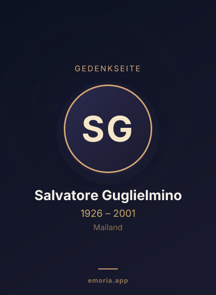 Gedenkportrait von Salvatore Guglielmino