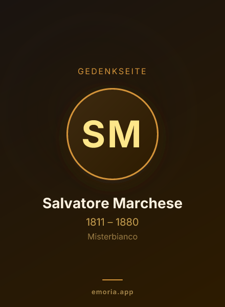 Gedenkportrait von Salvatore Marchese
