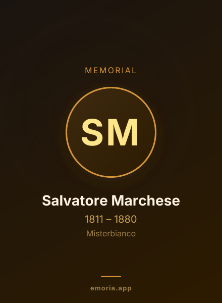 Memorial portrait of Salvatore Marchese