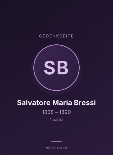 Gedenkportrait von Salvatore Maria Bressi
