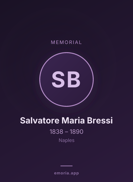 Memorial portrait of Salvatore Maria Bressi