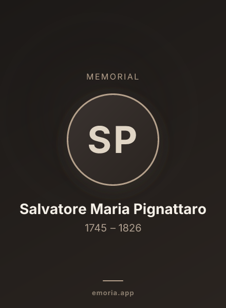 Memorial portrait of Salvatore Maria Pignattaro
