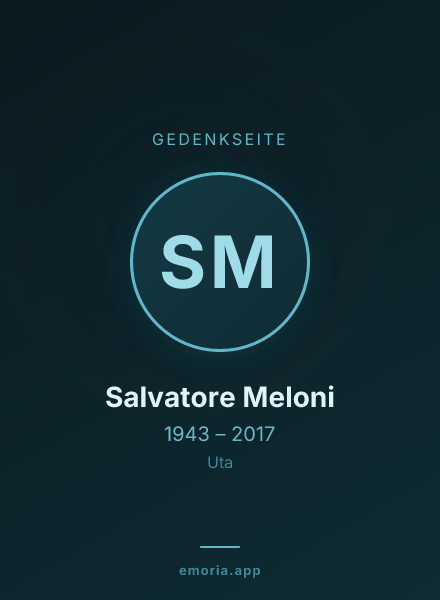 Gedenkportrait von Salvatore Meloni