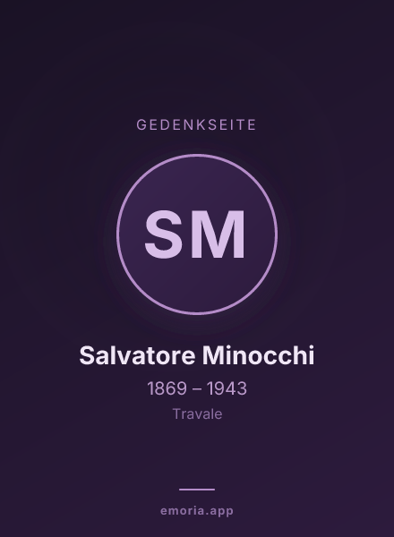 Gedenkportrait von Salvatore Minocchi