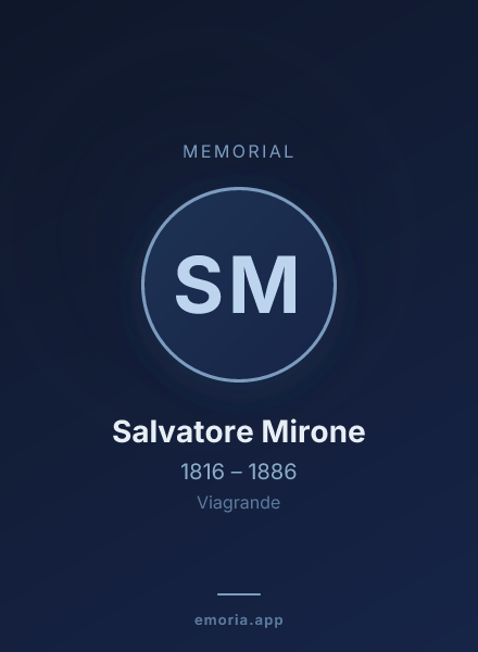 Memorial portrait of Salvatore Mirone