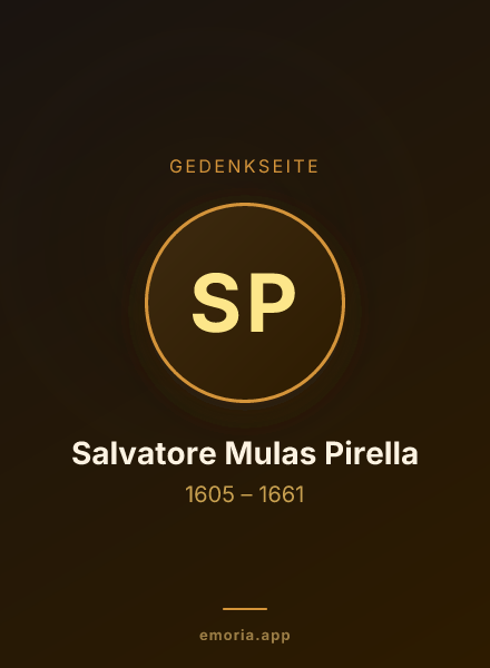 Gedenkportrait von Salvatore Mulas Pirella