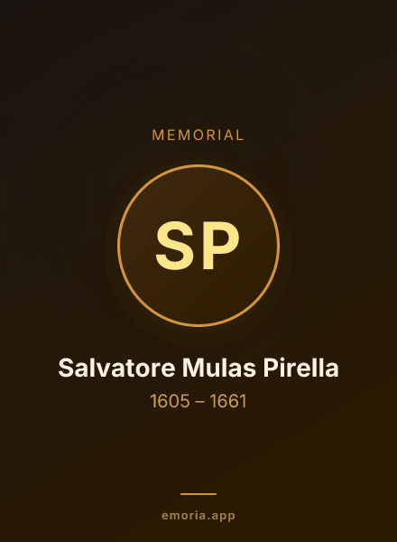 Memorial portrait of Salvatore Mulas Pirella