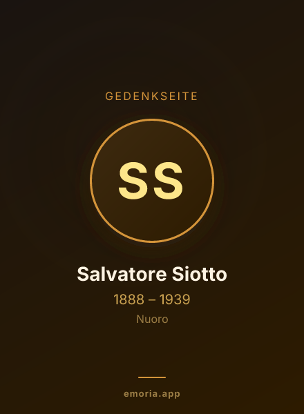 Gedenkportrait von Salvatore Siotto