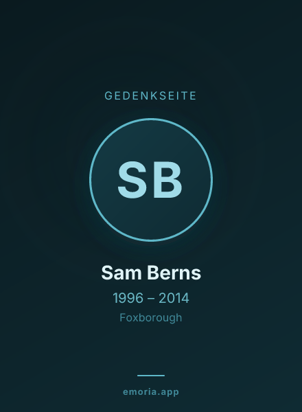 Gedenkportrait von Sam Berns