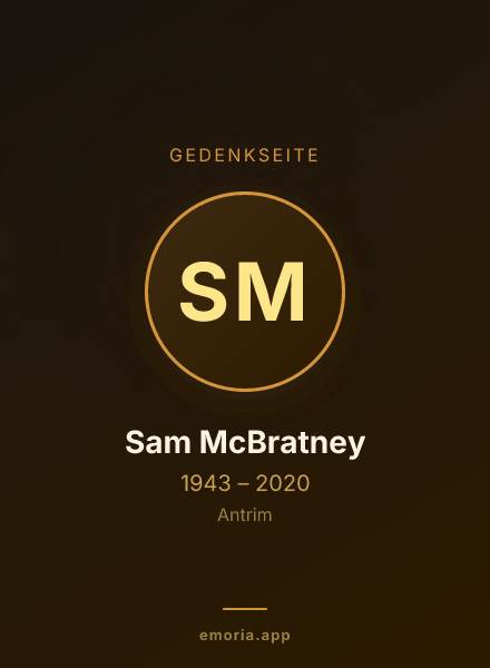 Gedenkportrait von Sam McBratney