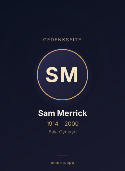 Gedenkportrait von Sam Merrick