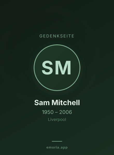 Gedenkportrait von Sam Mitchell