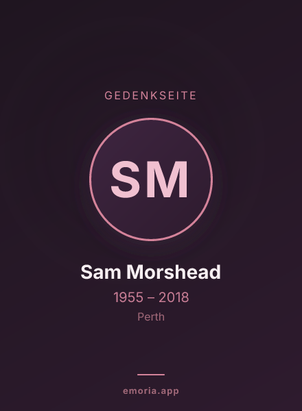 Gedenkportrait von Sam Morshead