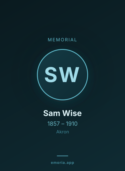 Memorial portrait of Sam Wise