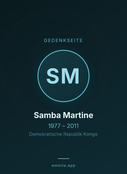 Gedenkportrait von Samba Martine