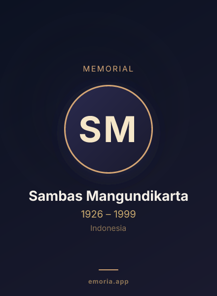 Memorial portrait of Sambas Mangundikarta