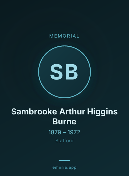 Memorial portrait of Sambrooke Arthur Higgins Burne