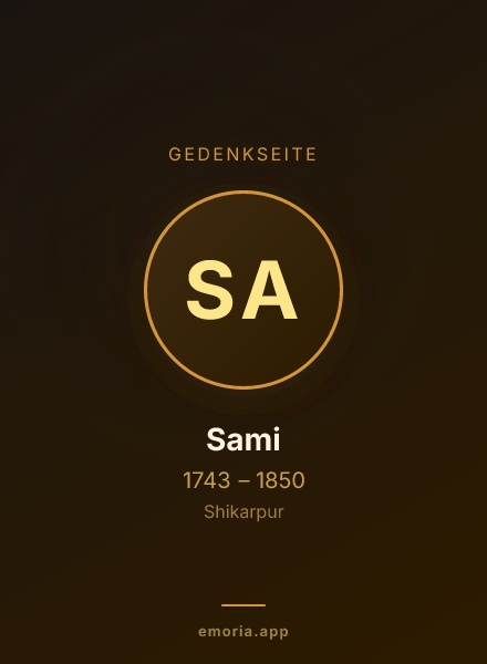 Gedenkportrait von Sami
