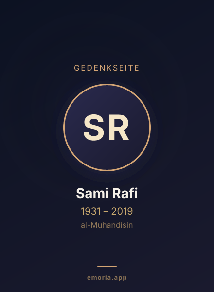 Gedenkportrait von Sami Rafi
