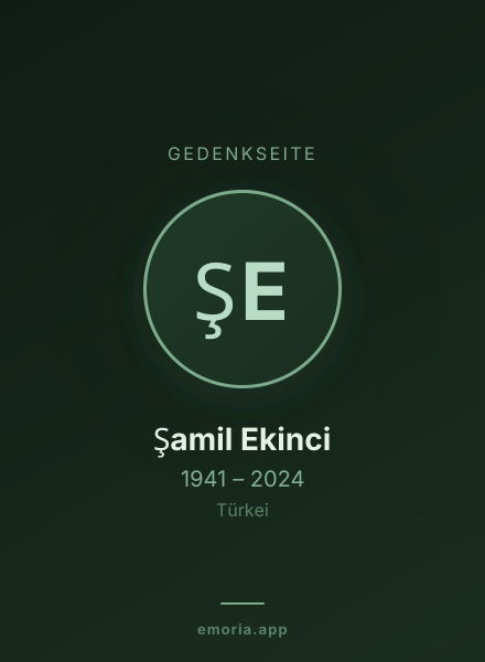 Gedenkportrait von Şamil Ekinci