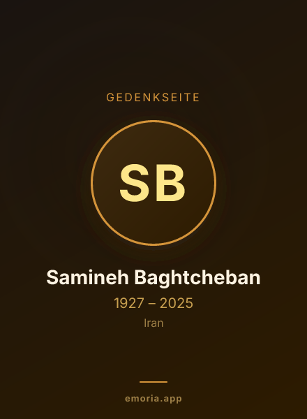 Gedenkportrait von Samineh Baghtcheban