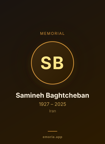 Memorial portrait of Samineh Baghtcheban