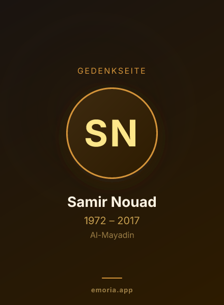 Gedenkportrait von Samir Nouad