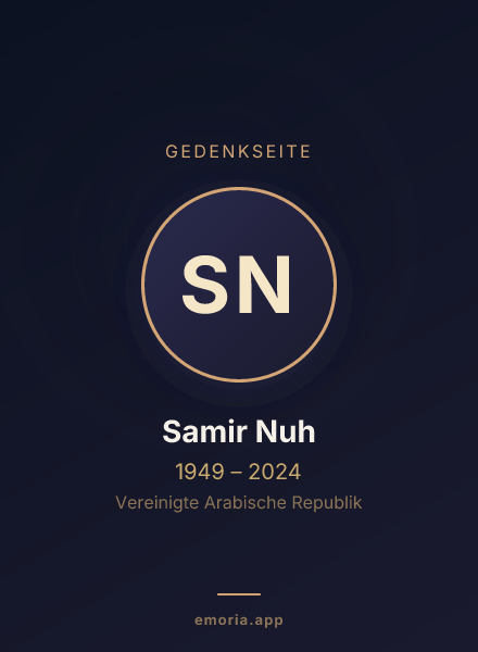 Gedenkportrait von Samir Nuh