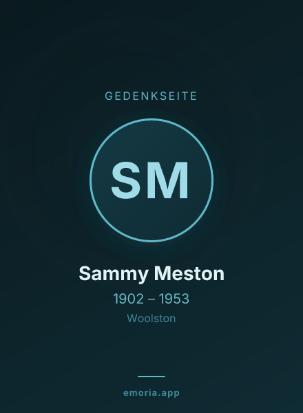 Gedenkportrait von Sammy Meston