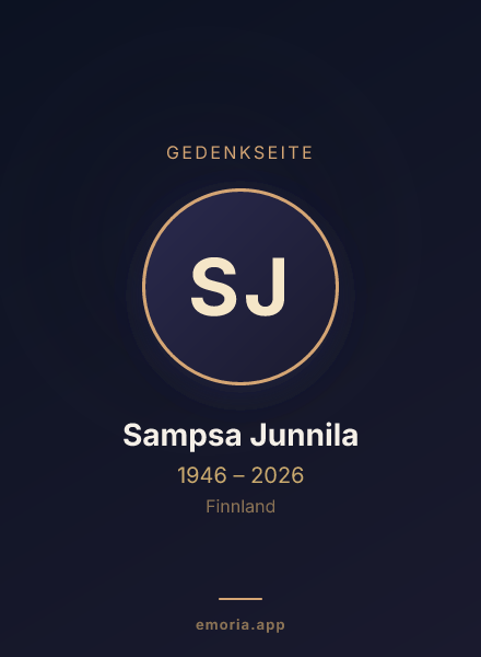 Gedenkportrait von Sampsa Junnila
