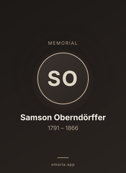Memorial portrait of Samson Oberndörffer