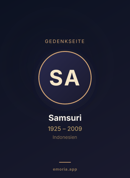 Gedenkportrait von Samsuri