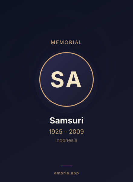 Memorial portrait of Samsuri