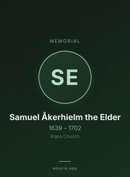 Memorial portrait of Samuel Åkerhielm the Elder