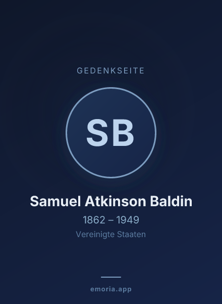 Gedenkportrait von Samuel Atkinson Baldin