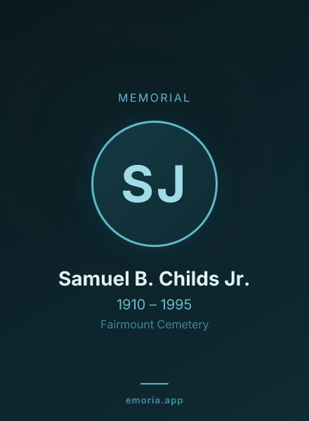 Memorial portrait of Samuel B. Childs Jr.
