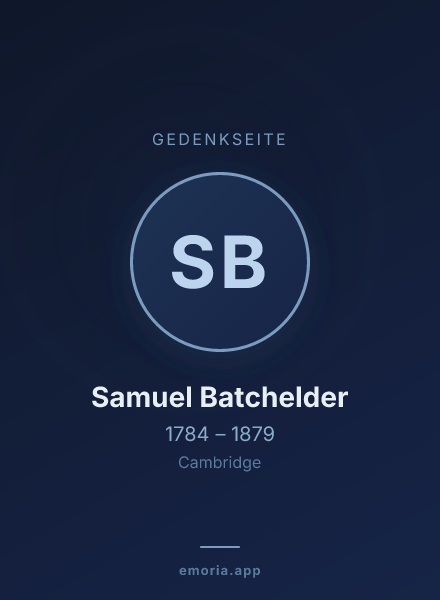 Gedenkportrait von Samuel Batchelder