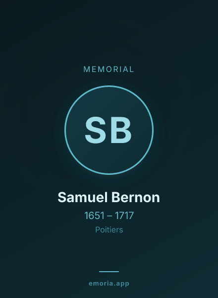 Memorial portrait of Samuel Bernon