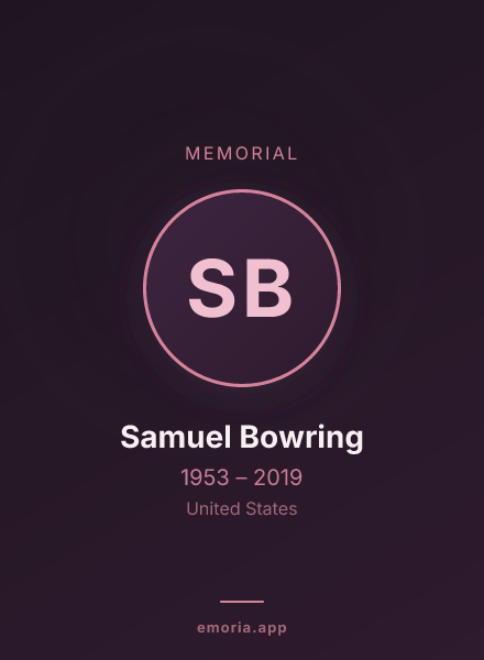 Memorial portrait of Samuel Bowring